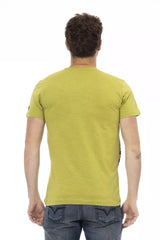 Trussardi Action Green Cotton Men T-Shirt -   -  Trussardi Action.