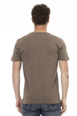 Trussardi Action Brown Cotton Men T-Shirt -   -  Trussardi Action.