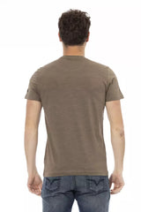Trussardi Action Brown Cotton Men T-Shirt -   -  Trussardi Action.