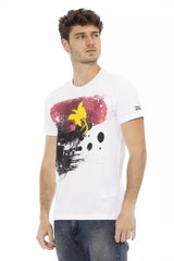 Trussardi Action White Cotton Men T-Shirt -   -  Trussardi Action.