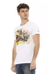 Trussardi Action White Cotton Men T-Shirt -   -  Trussardi Action.