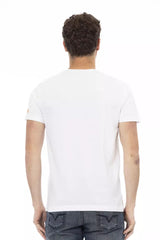 Trussardi Action White Cotton Men T-Shirt -   -  Trussardi Action.