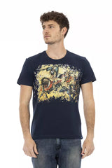 Trussardi Action Blue Cotton Men T-Shirt -   -  Trussardi Action.