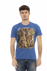 Trussardi Action Blue Cotton Men T-Shirt -   -  Trussardi Action.