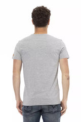 Trussardi Action Gray Cotton Men T-Shirt -   -  Trussardi Action.