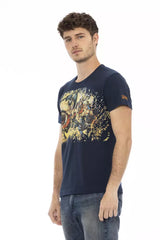 Trussardi Action Blue Cotton Men T-Shirt -   -  Trussardi Action.
