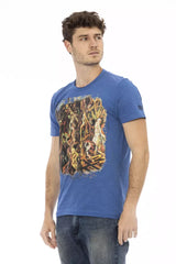 Trussardi Action Blue Cotton Men T-Shirt -   -  Trussardi Action.