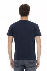 Trussardi Action Blue Cotton Men T-Shirt -   -  Trussardi Action.