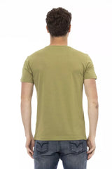 Trussardi Action Green Cotton Men T-Shirt -   -  Trussardi Action.