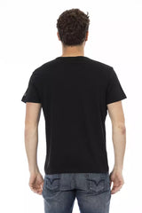 Trussardi Action Black Cotton Men T-Shirt -   -  Trussardi Action.
