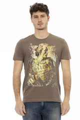 Trussardi Action Brown Cotton Men T-Shirt -   -  Trussardi Action.