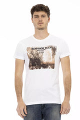 Trussardi Action White Cotton Men T-Shirt -   -  Trussardi Action.