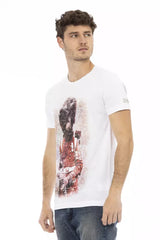 Trussardi Action White Cotton Men T-Shirt -   -  Trussardi Action.