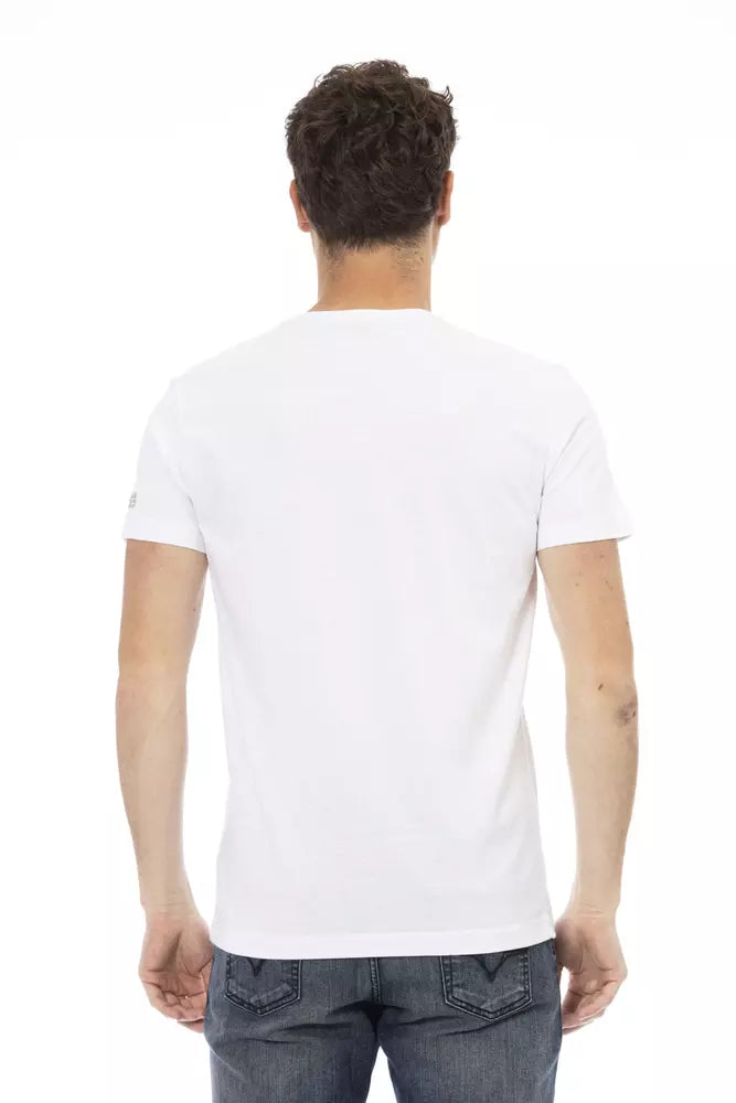 Trussardi Action White Cotton Men T-Shirt -   -  Trussardi Action.