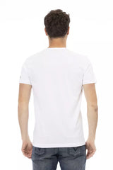 Trussardi Action White Cotton Men T-Shirt -   -  Trussardi Action.