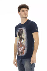 Trussardi Action Blue Cotton Men T-Shirt -   -  Trussardi Action.