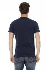 Trussardi Action Blue Cotton Men T-Shirt -   -  Trussardi Action.