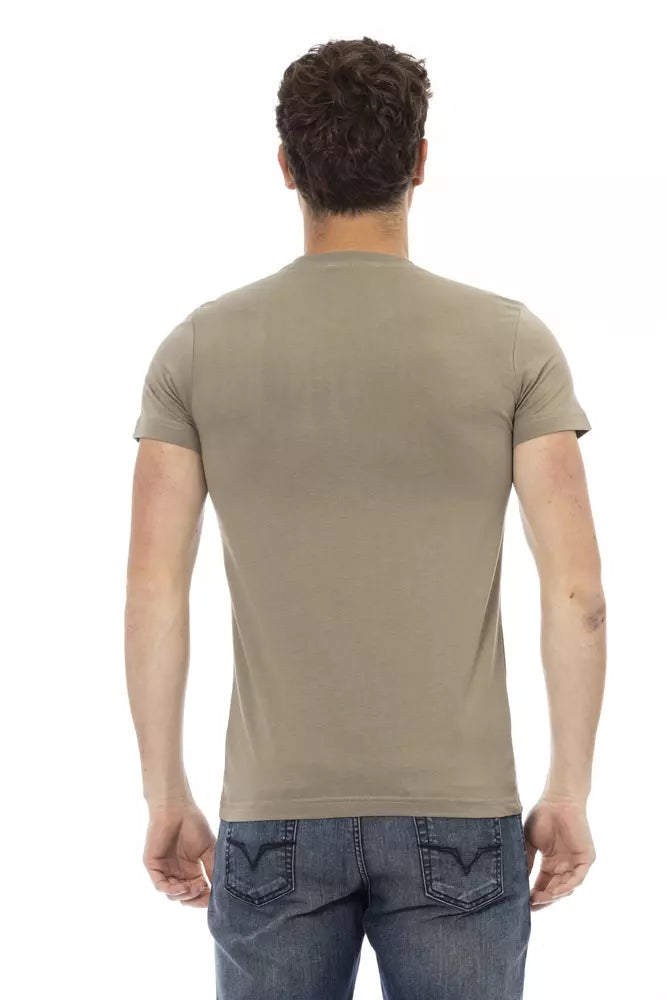 Trussardi Action Green Cotton Men T-Shirt -   -  Trussardi Action.