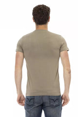 Trussardi Action Green Cotton Men T-Shirt -   -  Trussardi Action.