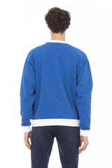 Baldinini Trend Blue Cotton Men Sweater -   -  Baldinini Trend.