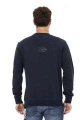 Automobili Lamborghini Blue Cotton Men Sweater with Chest Pocket -   -  Automobili Lamborghini.