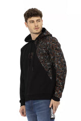 Automobili Lamborghini Black Cotton Men's Hooded Sweater -   -  Automobili Lamborghini.