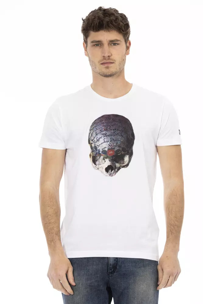 Trussardi Action White Cotton Men's T-Shirt -   -  Trussardi Action.