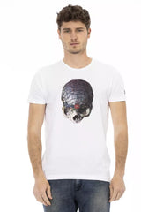 Trussardi Action White Cotton Men's T-Shirt -   -  Trussardi Action.