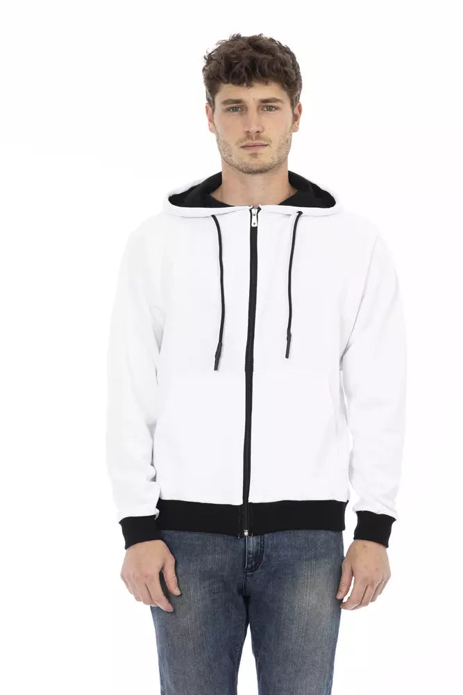 Baldinini Trend White Cotton Men Sweater -   -  Baldinini Trend.