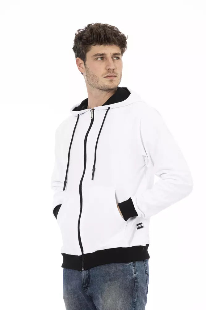 Baldinini Trend White Cotton Men Sweater -   -  Baldinini Trend.