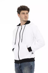 Baldinini Trend White Cotton Men Sweater -   -  Baldinini Trend.