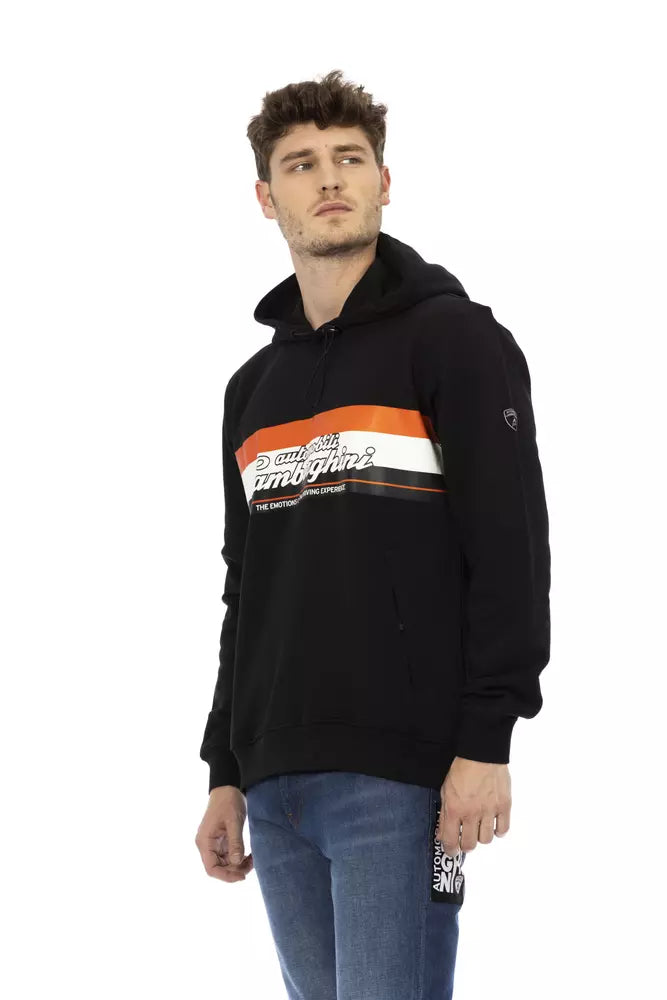 Automobili Lamborghini Black Cotton Men Sweatshirt -   -  Automobili Lamborghini.