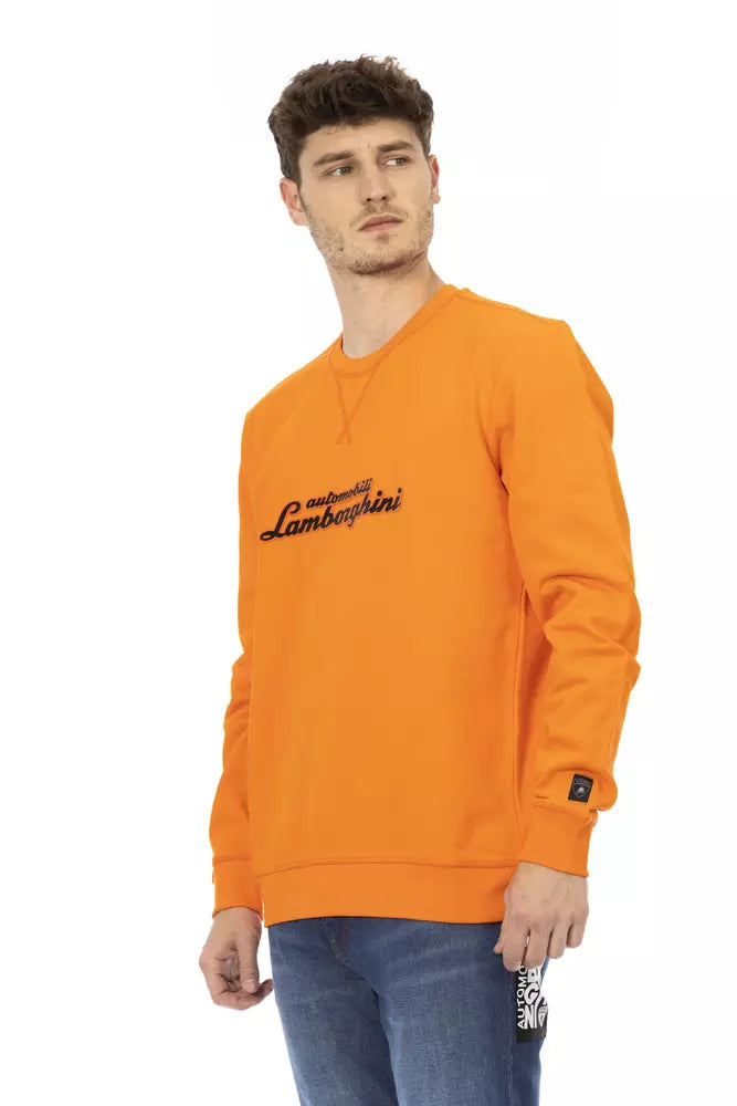 Automobili Lamborghini Orange Cotton Men Sweater -   -  Automobili Lamborghini.