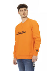 Automobili Lamborghini Orange Cotton Men Sweater -   -  Automobili Lamborghini.