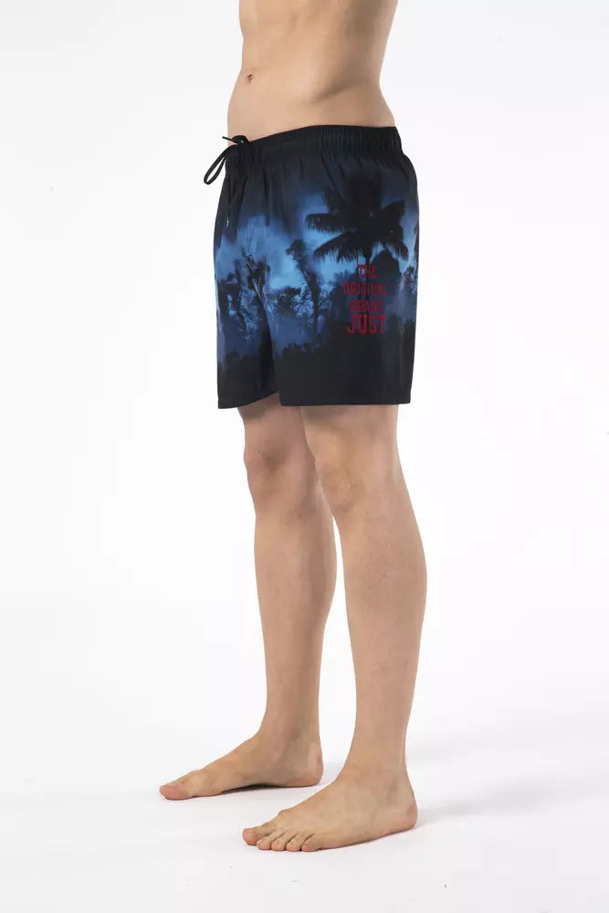 Just Cavalli Black Polyester Men Swimwear -   -  Just Cavalli.