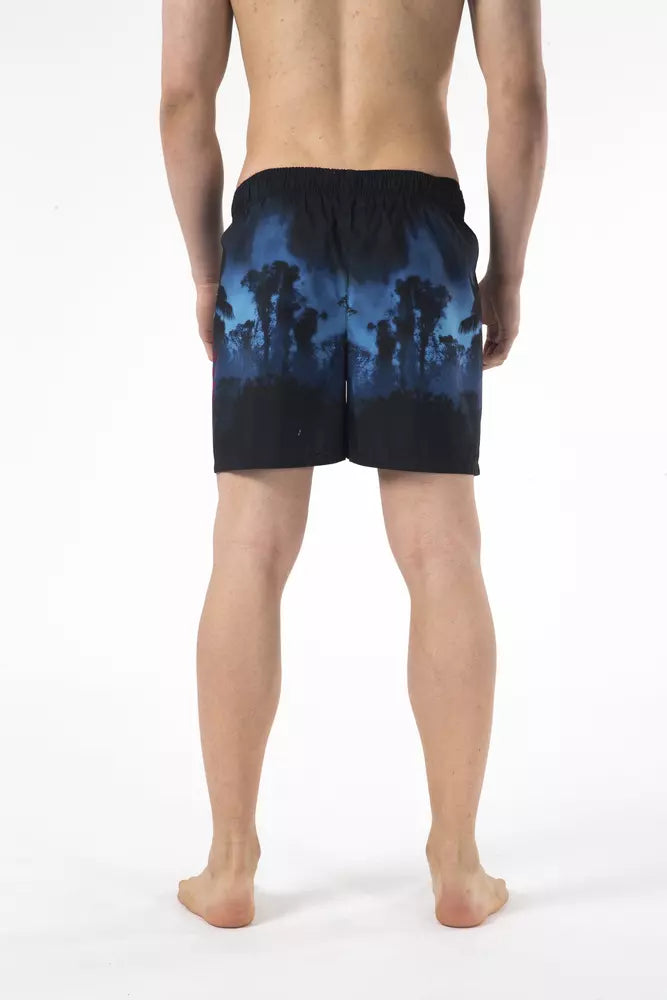 Just Cavalli Black Polyester Men Swimwear -   -  Just Cavalli.