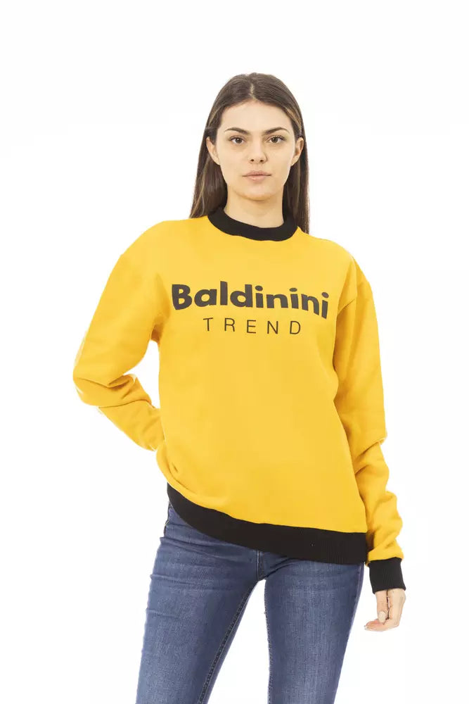 Baldinini Trend Yellow Cotton Women Hoodie -   -  Baldinini Trend.