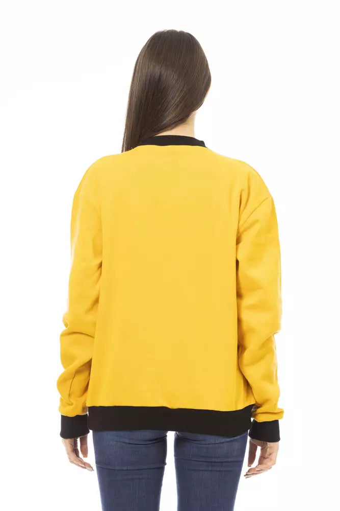 Baldinini Trend Yellow Cotton Women Hoodie -   -  Baldinini Trend.