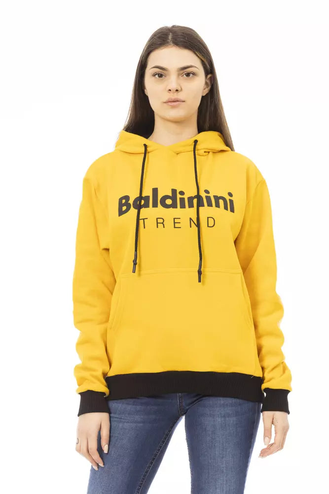 Baldinini Trend Yellow Cotton Women Hoodie -   -  Baldinini Trend.