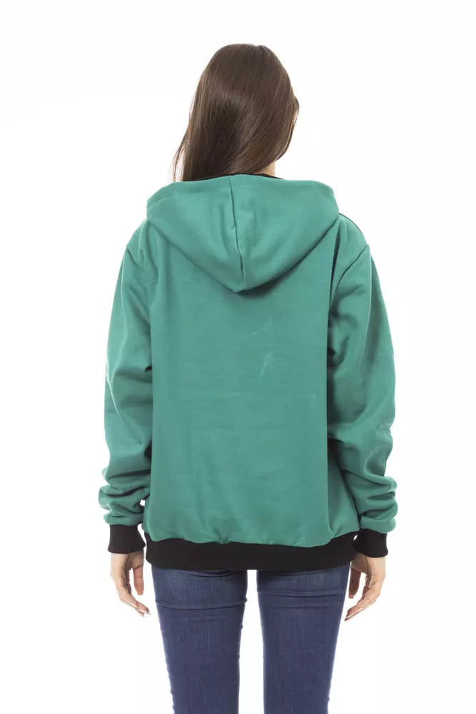 Baldinini Trend Black Cotton Women Hoodie -   -  Baldinini Trend.