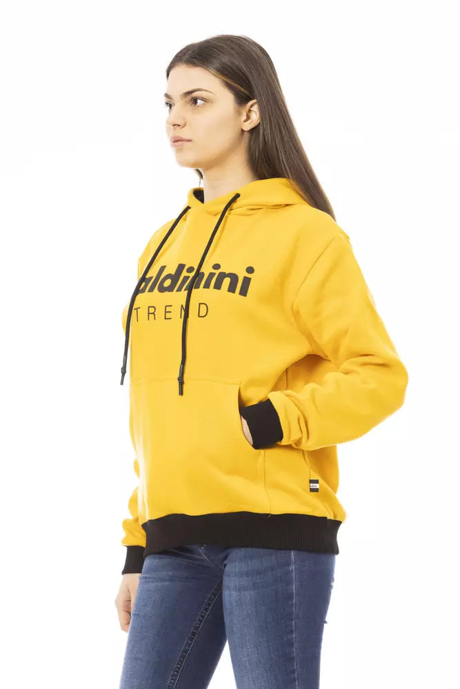 Baldinini Trend Yellow Cotton Women Hoodie -   -  Baldinini Trend.