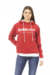 Baldinini Trend Red Cotton Women's Hoodie -   -  Baldinini Trend.