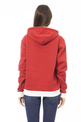 Baldinini Trend Red Cotton Women's Hoodie -   -  Baldinini Trend.