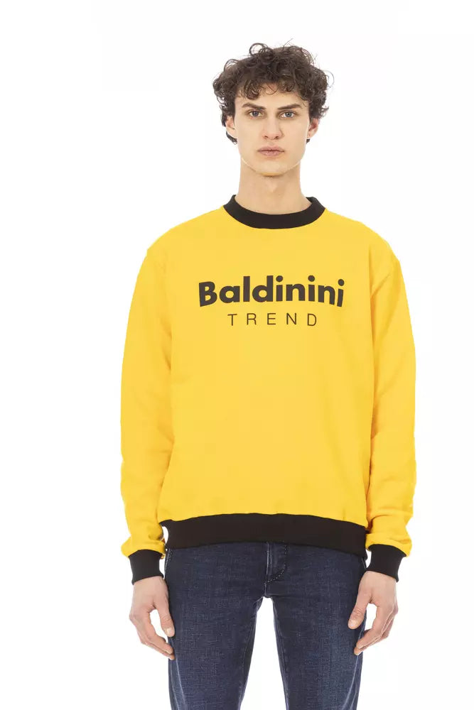 Baldinini Trend Yellow Cotton Men Sweater -   -  Baldinini Trend.