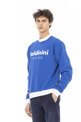 Baldinini Trend Blue Cotton Men Sweater -   -  Baldinini Trend.