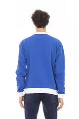 Baldinini Trend Blue Cotton Men Sweater -   -  Baldinini Trend.