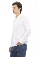 Baldinini Trend White Cotton Men Shirt -   -  Baldinini Trend.