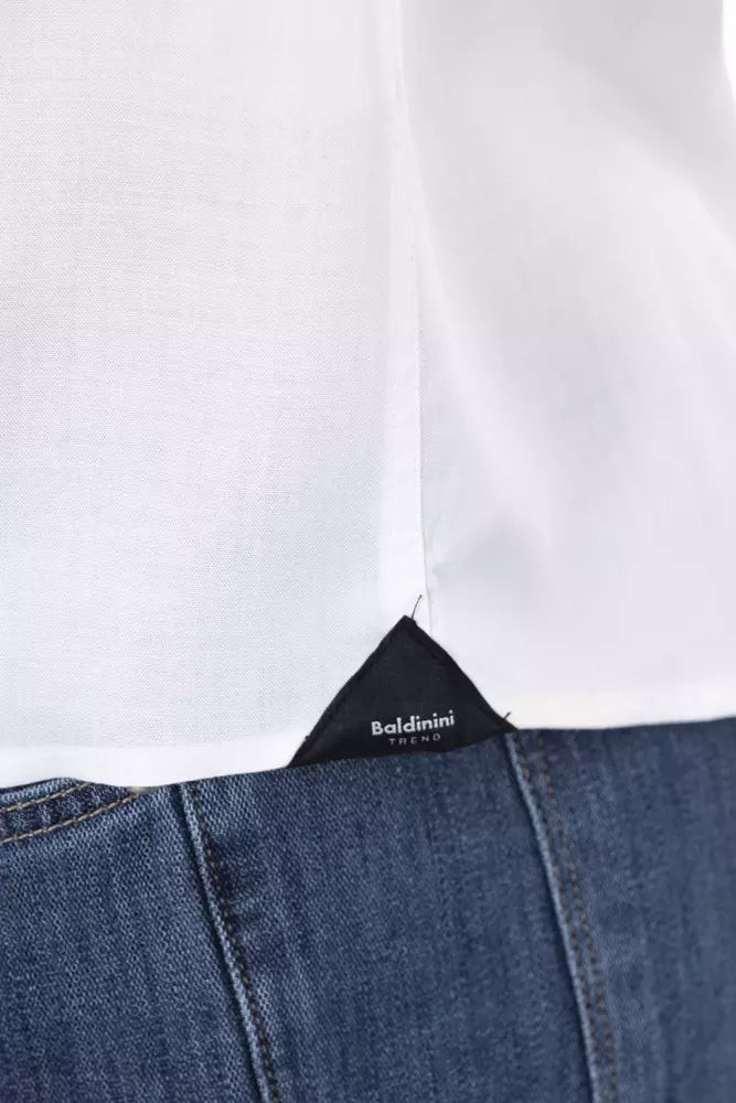 Baldinini Trend White Cotton Men Shirt -   -  Baldinini Trend.