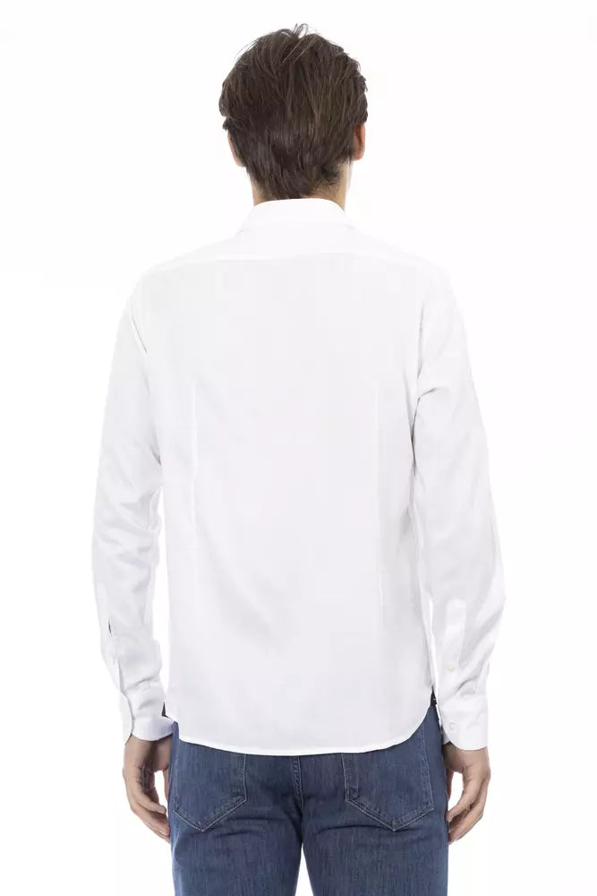 Baldinini Trend White Cotton Men Shirt -   -  Baldinini Trend.
