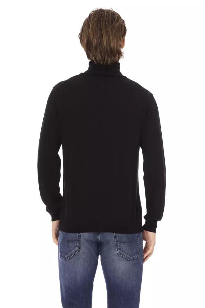 Baldinini Trend Black Fabric Men Sweater -   -  Baldinini Trend.